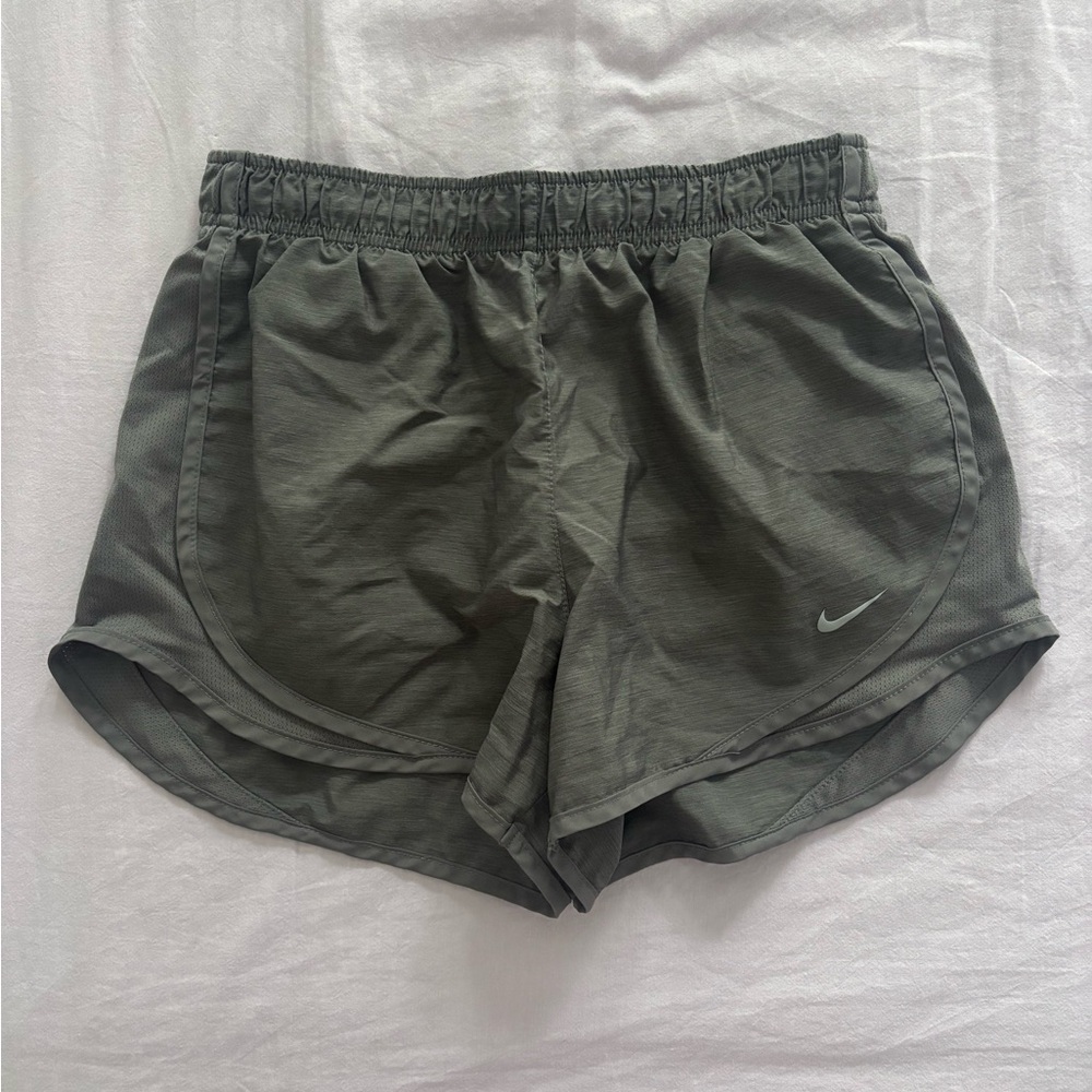 Nike Grey Tempo Dri-FIT Mid-Rise Brief-Lined Running Shorts